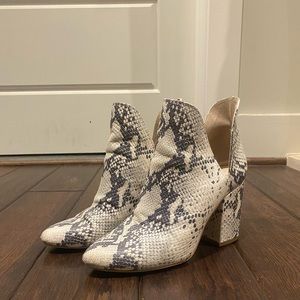 Steve Madden Snakeskin Booties